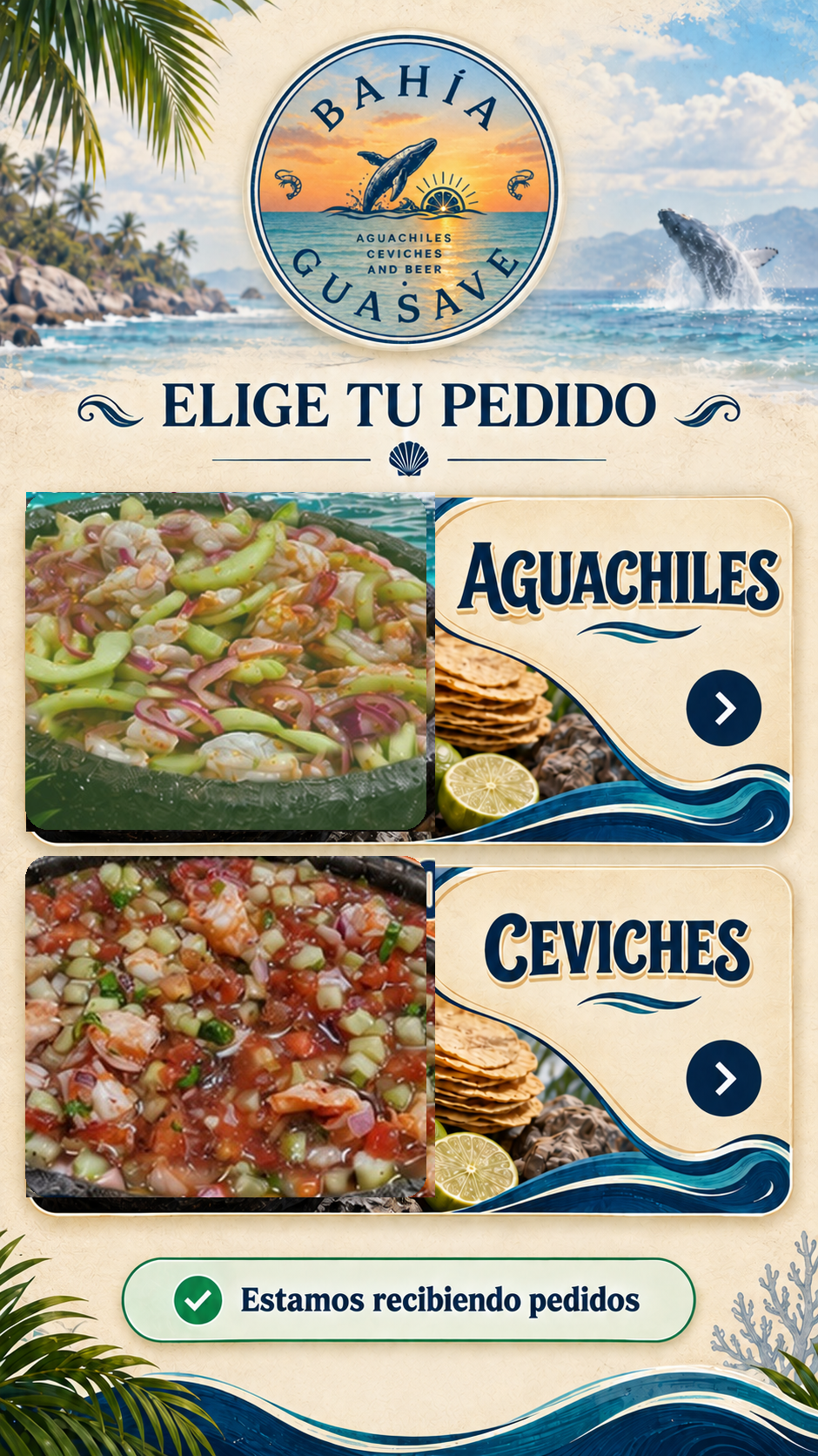 Bahía Guasave — Elige tu pedido